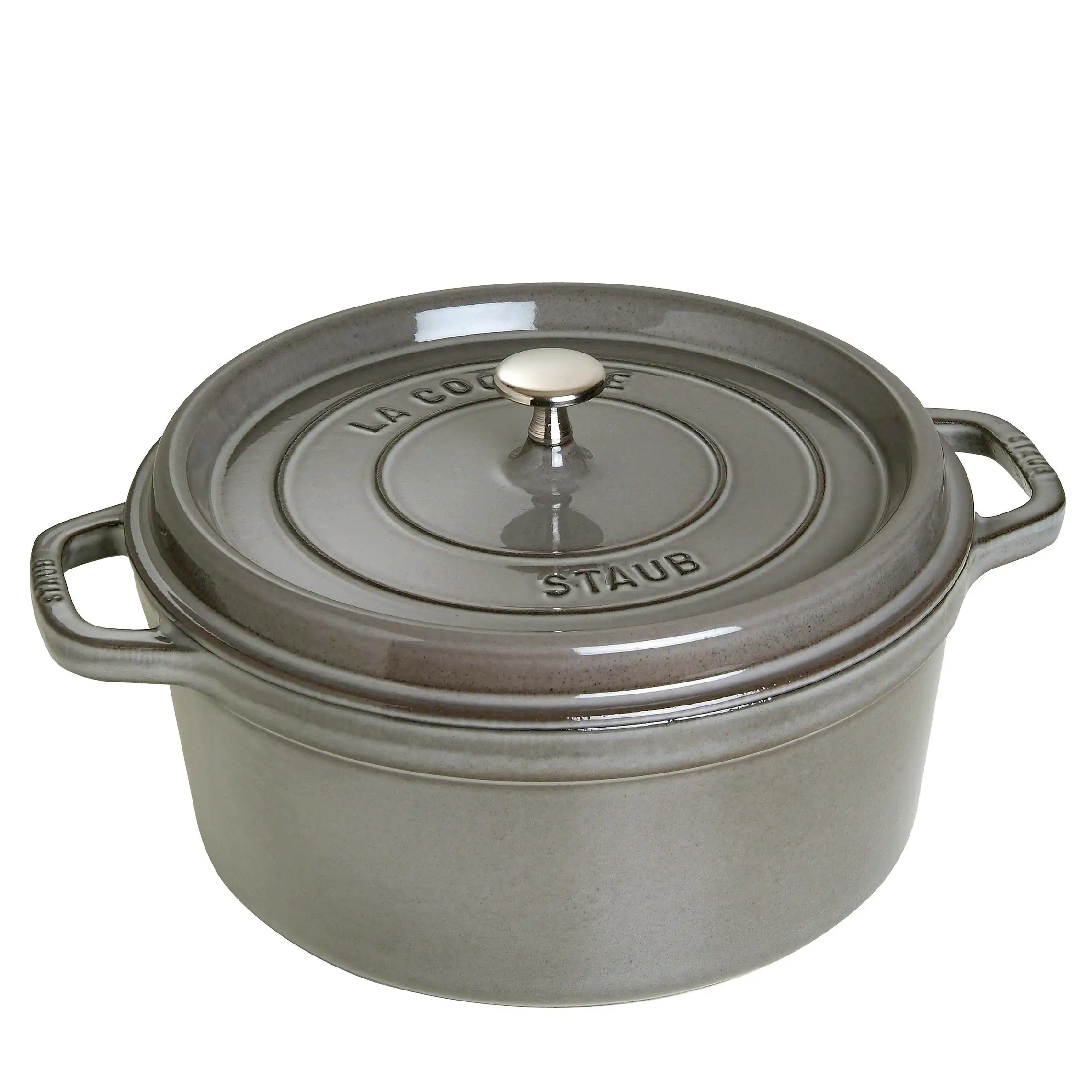 Caçarola esmaltada em ferro fundido La Cocotte Staub 28 cm, 6,7L