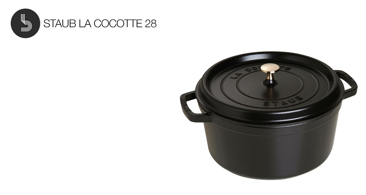 Caçarola esmaltada em ferro fundido La Cocotte Staub 28 cm, 6,7L